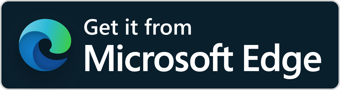 Get it from Microsoft Edge (Coming Soon)
